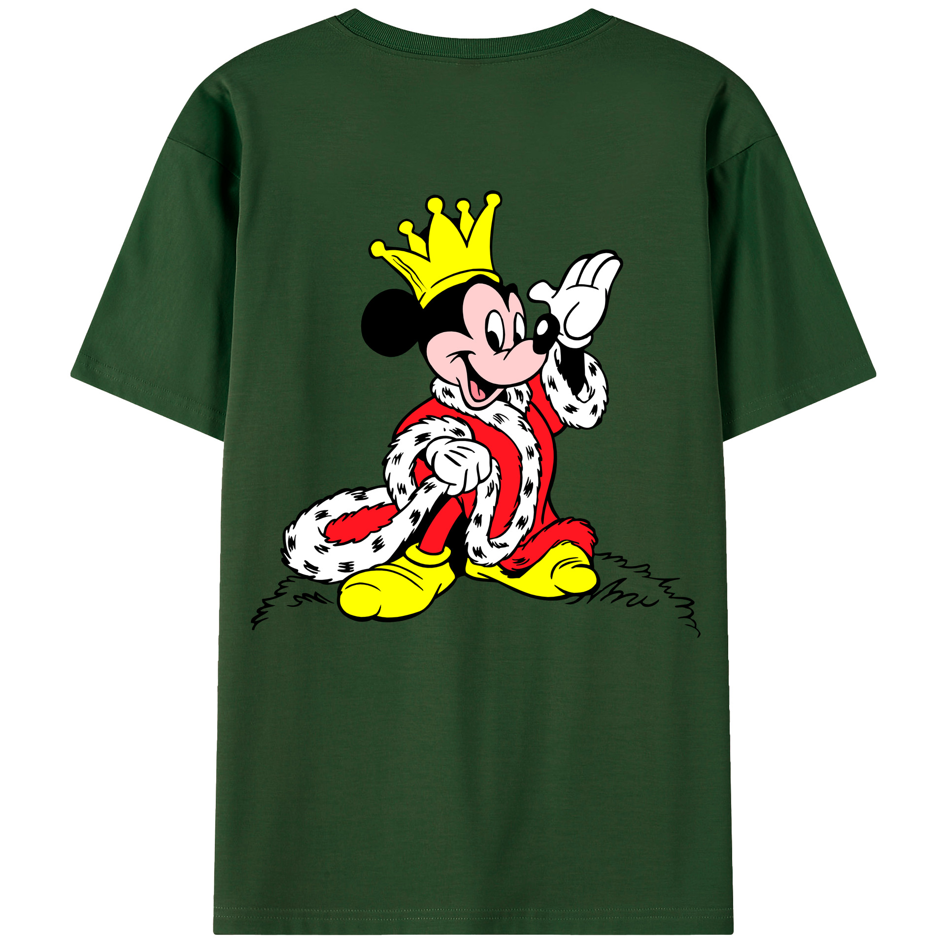 （画像用） ミッキーマウス Mickey Mouse 綿100％半袖Tシャツ（背面プリント）